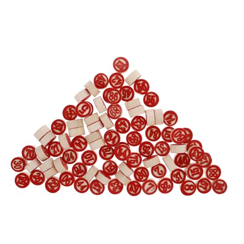 YARNOW 90 Stück Teiliges Holz Zahlenschachspiel Doppelseitige Spielsteine für Familienspiele Holzspielzeug für Kognitive Entwicklung und Mathematische Aktivitäten YARNOW 90 Stück Teiliges Holz Zahlenschachspiel Doppelseitige Spielsteine für Familienspiele Holzspielzeug für Kognitive Entwicklung und Mathematische Aktivitäten von YARNOW