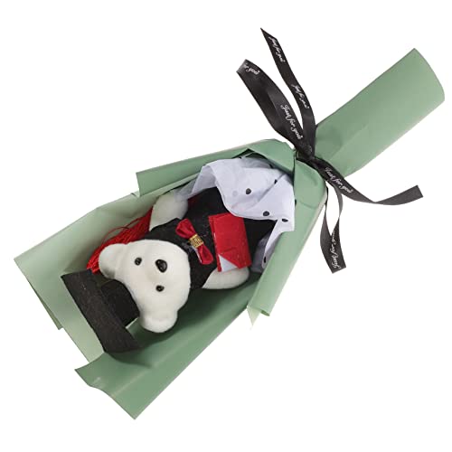 YARNOW Abschluss Bär Blumenstrauß Niedlicher Bärendekorbouquet Für Abschlussfeier Puppenschmuck Bouquet Zur Gratulation Und Geschenkverpackung Bär YARNOW Abschluss Bär Blumenstrauß Niedlicher Bärendekorbouquet Für Abschlussfeier Puppenschmuck Bouquet Zur Gratulation Und Geschenkverpackung Bär von YARNOW