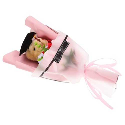 YARNOW Abschluss Bären Blumenstrauß mit Plüschbär und Rosen Niedliches Abschlussgeschenk für Fotoaufnahmen und Feiern Romantische Dekoration für Unvergessliche YARNOW Abschluss Bären Blumenstrauß mit Plüschbär und Rosen Niedliches Abschlussgeschenk für Fotoaufnahmen und Feiern Romantische Dekoration für Unvergessliche von YARNOW