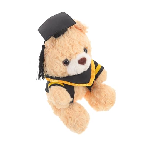 YARNOW Abschluss Plüschbär Mit Abschlusskappe Süßes Stofftier Für Feierlichkeiten Niedliches Für Studenten Perfektes Party Ornament Und Fotorequisiten von YARNOW