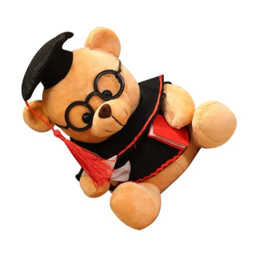 YARNOW Abschlussbärenpuppe Weiche, Flauschige Puppe Abschlussbär Puppen Bär Ornament Abschluss Bär Stofftier Bär Zum Abschluss Partyversorgung Cartoon-bär-Puppe Plüsch von YARNOW