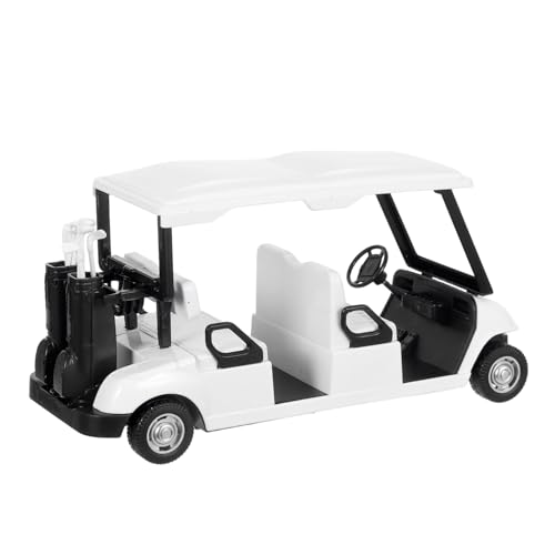 YARNOW Alloy Diecast Golf Cart Modell mit Rückziehmotor Miniaturspielzeug für Sammler Langlebiges Glatte Oberfläche Interaktives Actionfahrzeug Dekoration für Zuhause und Büro von YARNOW