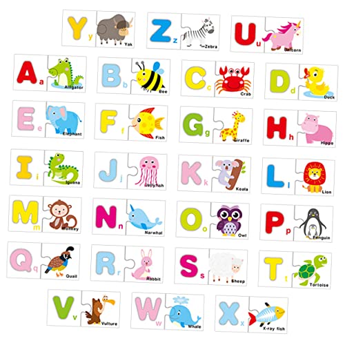 YARNOW Alphabet Lernspielzeug aus Pädagogisches Rechtschreibspiel für Buchstaben Puzzle Fördert Kognitive Fähigkeiten und Englischkenntnisse für Jungen und Mädchen von YARNOW
