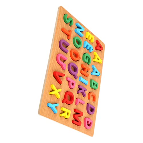 YARNOW Alphabet Puzzle Holzspielzeug für Pädagogisches Lernspielzeug zur Buchstabenerkennung Kreatives Puzzle für Jungen und Mädchen für Geburtstage und Alltag von YARNOW