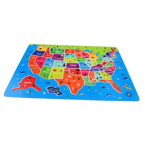 YARNOW Amerikanisches Puzzlespielzeug Bodenrätsel Weltkarte Für Usa Karte Usa-Karte Für Map Der Vereinigten Staaten Uns Kartenrätsel Rätsel Flaggen Der Welt Hölzern YARNOW Amerikanisches Puzzlespielzeug Bodenrätsel Weltkarte Für Usa Karte Usa-Karte Für Map Der Vereinigten Staaten Uns Kartenrätsel Rätsel Flaggen Der Welt Hölzern von YARNOW