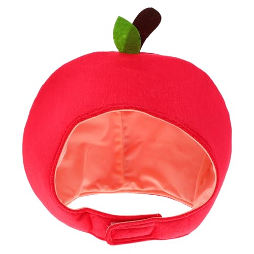 YARNOW Apfelkostüm, Halloween-Anziehparty-Kopfschmuck – Rollenspiel, Cosplay, lustige Mütze, Obstkopfbedeckung, Foto-Requisite, Neuheit, Anziehparty-Kopfschmuck von YARNOW