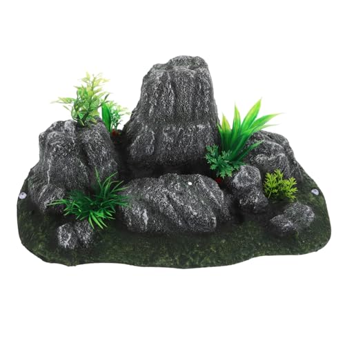 YARNOW Aquarium Dekoration Reptilien Aquarium Zubehör Betta Versteckhöhle Fischaquarium Ornament Aquarium Felshöhle Aquarium Landschaftsdekoration Aquascaping Felsen Harz von YARNOW