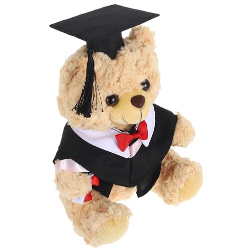 YARNOW Arztanzugbär Puppe Plüsch-Abschlussbär Plüsch-Grad-Bär Abschluss-Stofftier Plüschbären Kuscheltier Abschlussspielzeug Bärentierpuppen Diplom-Bär PP Baumwolle Black YARNOW Arztanzugbär Puppe Plüsch-Abschlussbär Plüsch-Grad-Bär Abschluss-Stofftier Plüschbären Kuscheltier Abschlussspielzeug Bärentierpuppen Diplom-Bär PP Baumwolle Black von YARNOW