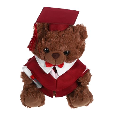 YARNOW Arztanzugbär Puppe Plüschbär-Abschlussoutfit Junggesellenbär Mini-Abschluss-Stoffbären Weiches Arztspielzeug Plüsch Stofftier Mini-Abschlussbären PP Baumwolle rot YARNOW Arztanzugbär Puppe Plüschbär-Abschlussoutfit Junggesellenbär Mini-Abschluss-Stoffbären Weiches Arztspielzeug Plüsch Stofftier Mini-Abschlussbären PP Baumwolle rot von YARNOW