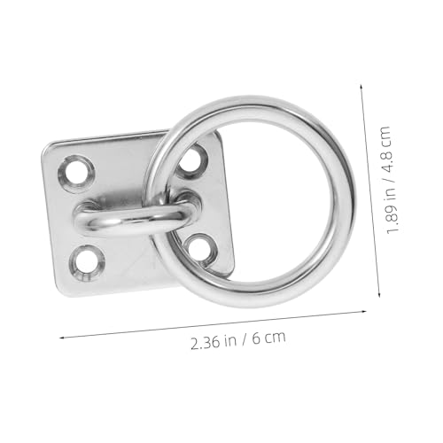 YARNOW Augenplatte Haken mit Ring Stabile Deckenbefestigung für Schaukeln Langlebiger Pad Eye Haken für Betonwände Einfach zu Montieren Rostfrei und Vielseitig Einsetzbar YARNOW Augenplatte Haken mit Ring Stabile Deckenbefestigung für Schaukeln Langlebiger Pad Eye Haken für Betonwände Einfach zu Montieren Rostfrei und Vielseitig Einsetzbar von YARNOW