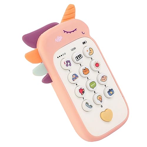 YARNOW Babyspielzeug Handy Musikspielzeug für Simulierendes Cartoon Telefon Süßes ohne Batterien Fördert Frühe Bildung und Musikverständnis von YARNOW