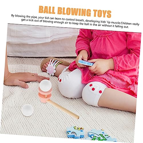 YARNOW Balanciertes Holz Blasball Teiliges für Schwebe und Spiel Motorische Indoor Outdoor Sommerspielzeug Familien und Partyspaß von YARNOW