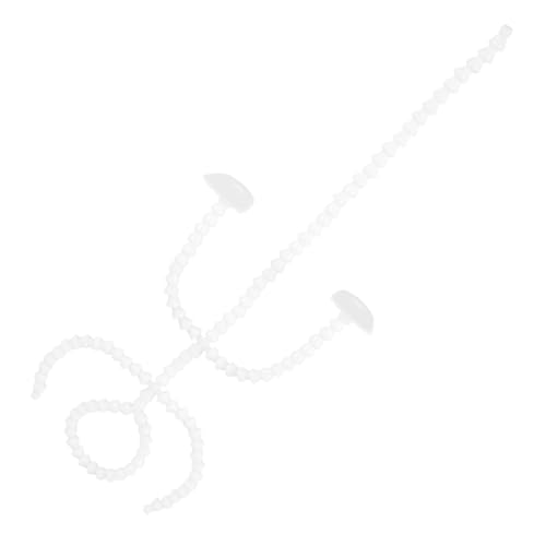 YARNOW Baumwollpuppe künstliches Puppenskelett Spielzeugpuppenrahmen bewegliche Gelenke der Puppe Puppenzubehör Figurenskelett Flauschige Puppenteile Puppenhausbauzubehör Plastik Weiß von YARNOW