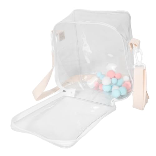 YARNOW Baumwollpuppenspeicherbeutel Vitrine Für Sammlerfiguren Klarsichtvitrine Zum Aufhängen Aufbewahrungstasche Für Figuren Handtasche Anhänger Koffer Für Kleine Figuren PVC Transparent von YARNOW