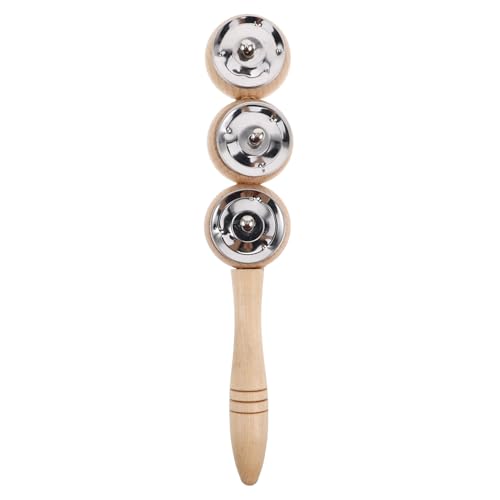 YARNOW Bellboard -Wischtuch Handschlittenglocken Jingle Bells-Instrument Babyglocken tragbare Jingle Bells Stock schütteln Handglocke Schlagglocken-Kit klingeln Holz Khaki YARNOW Bellboard -Wischtuch Handschlittenglocken Jingle Bells-Instrument Babyglocken tragbare Jingle Bells Stock schütteln Handglocke Schlagglocken-Kit klingeln Holz Khaki von YARNOW