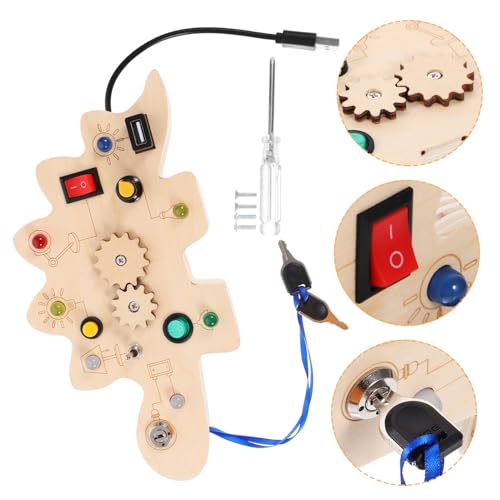 YARNOW Beschäftigtes Montessori aus Dinosaurier Design Pädagogisches Lernspielzeug für Kleinkinder Fördert Feinmotorik und Problemlösungsfähigkeiten von YARNOW