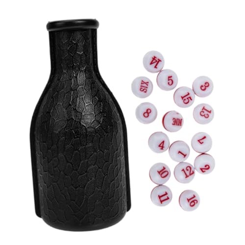 YARNOW Billard Tally Flasche aus Robustem Kunststoff mit Roten und Weißen Tally Peas Vielseitiges Zubehör für Billardtische Stilvolles Design für Spielräume von YARNOW