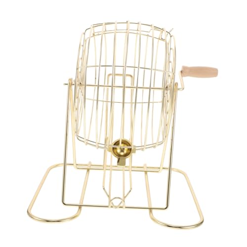 YARNOW Bingo Ball Halter Bingo Ausrüstung Holz Goldene Eisen YARNOW Bingo Ball Halter Bingo Ausrüstung Holz Goldene Eisen von YARNOW