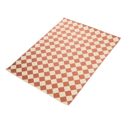 YARNOW Blatt Mini Boden Zum Basteln Miniatur Diele Puppenhaus Diele Puppenhaus Bodenfliesen Puppenhaus Bodenbelag Dekoration Unser Retro Architektur Modelle Materialien Pu von YARNOW