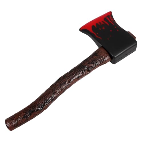 YARNOW Blutige Halloween Axt Deko Prop Kurze Cosplay Gruseliges Party Zubehör für Bühne und Kostüm Künstliche Axt Requisite für Erwachsene und Jugendliche von YARNOW