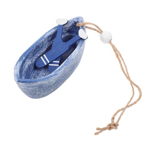 YARNOW Bootsbootmodell im Meeresstil Boote winzig klein für Mini-Segelboot Schiff deko Mini-Strandboot Kinderspielzeug Miniaturverzierung Miniatur-Strandlandschaftsbausatz Hanfseil Blau von YARNOW