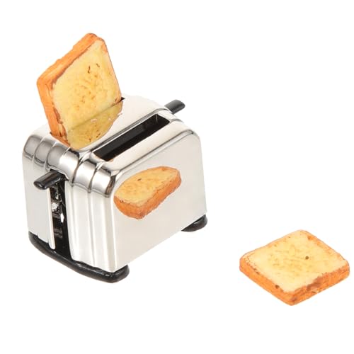 YARNOW Brotbackautomaten Modell Kinderspielzeug Mini Toaster Mini Bausatz Miniatur Ornamente Küchenspielzeug Miniatur Toaster Puppenhaus Zubehör Mikro YARNOW Brotbackautomaten Modell Kinderspielzeug Mini Toaster Mini Bausatz Miniatur Ornamente Küchenspielzeug Miniatur Toaster Puppenhaus Zubehör Mikro von YARNOW