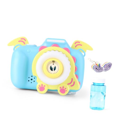 YARNOW Automatische Seifenblasenmaschine Dinosaurierkamera Für Kinder Blau Mit Licht Und Musik Spielzeug Für Garten Und Party Seifenblasengebläse Seifenblasenmacher Ohne Batterie YARNOW Automatische Seifenblasenmaschine Dinosaurierkamera Für Kinder Blau Mit Licht Und Musik Spielzeug Für Garten Und Party Seifenblasengebläse Seifenblasenmacher Ohne Batterie von YARNOW