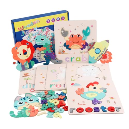 YARNOW Buchstaben Paarspielzeug für Frühe Bildung Puzzlespiel zur Entwicklung für Sicher und Vielseitig Fördert Kognitive Fähigkeiten und Kreativität von YARNOW