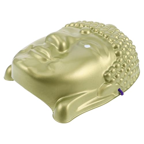 YARNOW Buddha-Kopfmaske Karneval Maskerade Maske Maskerade Partydekorationen Halloween-Maske Masken-Cosplay Maskerade Masken maskerade maske herren Maskenkostüm PVC Golden von YARNOW