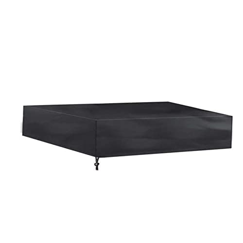 YARNOW Bunkerabdeckung abdeckplan sandkastenabdeckungen Kinderpoolabdeckung schirmständer verkleidung Sandkasten mit Deckel Grube Schutzhülle Sandkastenschutz Polyester-TAFT Black von YARNOW