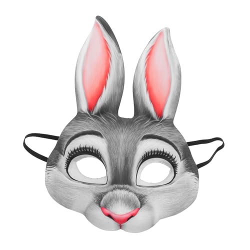 YARNOW Bunny Mask Halbgesichtsmaske Kawaii Tiermasken für Damen Karneval Fasching Halloween Cosplay Party Masquerade Kostüm Zubehör mit Niedlichem Hasen Design für Festliche Anlässe YARNOW Bunny Mask Halbgesichtsmaske Kawaii Tiermasken für Damen Karneval Fasching Halloween Cosplay Party Masquerade Kostüm Zubehör mit Niedlichem Hasen Design für Festliche Anlässe von YARNOW