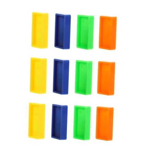 YARNOW Bunte Domino Klötze Pädagogisches für Fördert Kreativität und Vorstellungskraft für Domino Zug Zubehör und Lustige Spiele Zufällige Farbe von YARNOW