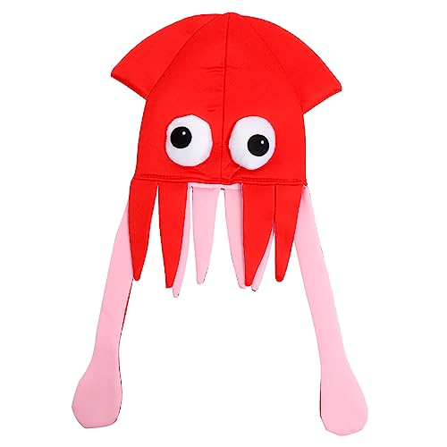 YARNOW Bunter Cartoon Hut Lustiger Partyhut Für Bühnenperformances Kostümparty Und Karneval Niedlicher Octopus Hut Für Jungen von YARNOW