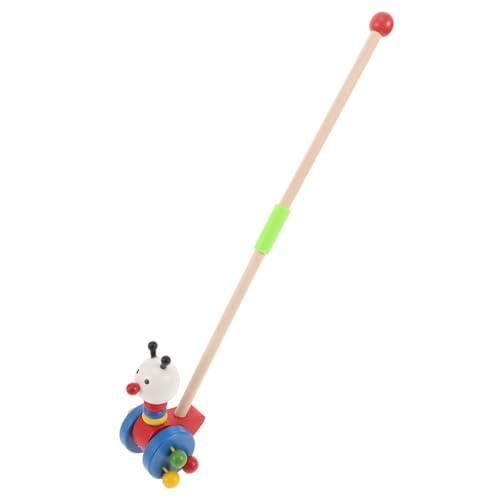 YARNOW Cartoon Tier Walker Holzspielzeug für Kleinkinder Niedlicher Schiebewagen mit Rollenden Rädern Fördert Laufen und Motorische Fähigkeiten Babyspielzeug für Drinnen von YARNOW