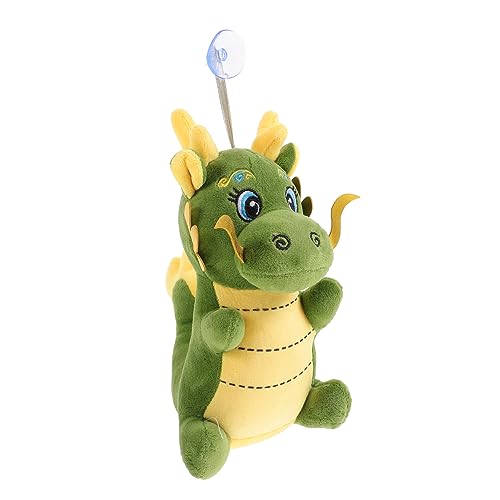 YARNOW Chinesisches Drachen Plüschtier mit Saugnapf Hängetier Maskottchen Glücksbringer für Neujahr Dekoration für Erwachsene von YARNOW