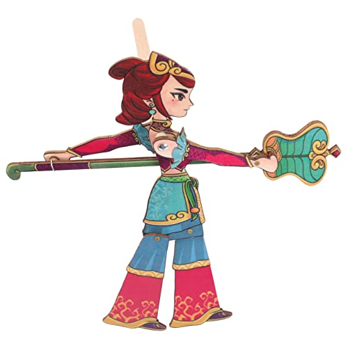YARNOW Chinesisches Schattenpuppenspielzeug Handgefertigtes Traditionelles Schattenkunstwerk für DIY Aufführungen Leicht und Tragbar für Bühneninszenierungen und Dekoratives Sammlerstück YARNOW Chinesisches Schattenpuppenspielzeug Handgefertigtes Traditionelles Schattenkunstwerk für DIY Aufführungen Leicht und Tragbar für Bühneninszenierungen und Dekoratives Sammlerstück von YARNOW