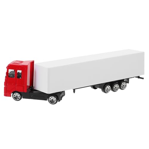 YARNOW Container LKW Modellspielzeug für Robustes Spielzeugauto aus Legierung für Mikro Landschaften und Puppenhäuser Sicheres Design ohne Scharfe Kanten Fördert von YARNOW