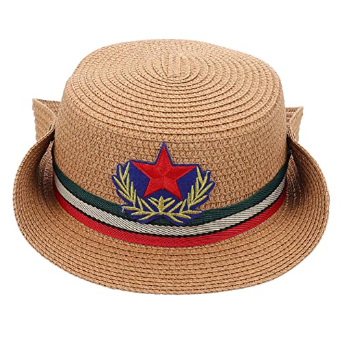 YARNOW Cosplay Strohhut für Partys Verstellbare Kopfbedeckung für Festivals Reisen Cosplay und Familienfotos Leicht und Tragbar Modisches Design von YARNOW