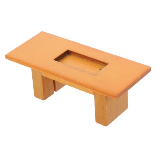 YARNOW Couchtisch Aus Holz Für Puppenmöbel Exquisite Dekoration Für Mini Häuser Und DIY Projekte Realistisches Design Und Langlebige Für Mini Landschaften von YARNOW