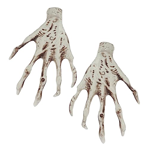 YARNOW Creepy Skelett Hand Deko Halloween Horror Party Gruselige Hexenkrallen Schaurige Halloween Deko Draußen und Drinnen für Horror Events und Kostümpartys YARNOW Creepy Skelett Hand Deko Halloween Horror Party Gruselige Hexenkrallen Schaurige Halloween Deko Draußen und Drinnen für Horror Events und Kostümpartys von YARNOW