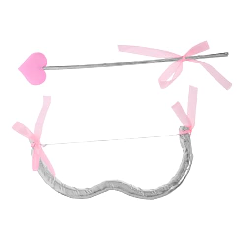 YARNOW Cupid Kostüm Requisite Silberne Göttinnenpfeil Realistisches Cosplay Accessoire für Valentinstag Halloween Party Foto Requisiten von YARNOW