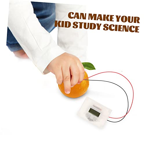 YARNOW DIY Fruchtbatterie Experimentierset mit Kartoffeluhr für Schüler Wissenschaftliches Lernspielzeug zur Stromerzeugung Physik Experimentierset für Zuhause und Schule von YARNOW