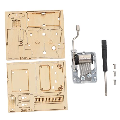 YARNOW DIY Klavier Musikbox Puzzle Umweltfreundliches Holzmodell Einfach Zusammenzubauen Fördert Hand Augen Koordination von YARNOW