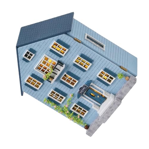 YARNOW DIY Miniatur Puppenhaus Bausatz mit Holz Möbeln Kreatives Mini Haus Modell Tragbares Set für Erwachsene und Jugendliche Weihnachtsdekoration und Geschenkidee YARNOW DIY Miniatur Puppenhaus Bausatz mit Holz Möbeln Kreatives Mini Haus Modell Tragbares Set für Erwachsene und Jugendliche Weihnachtsdekoration und Geschenkidee von YARNOW