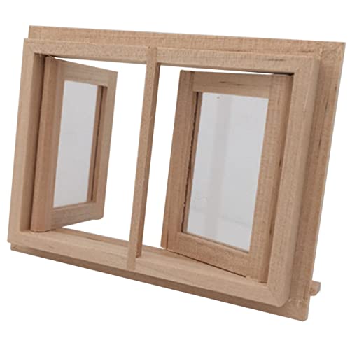 YARNOW DIY Puppenhaus Miniatur Fenster aus Holz Langlebiges Dekoratives Modell für Puppenhaus Möbel Handgefertigt Einfach zu Montieren Geeignet für Kinderzimmer und Bastelprojekte YARNOW DIY Puppenhaus Miniatur Fenster aus Holz Langlebiges Dekoratives Modell für Puppenhaus Möbel Handgefertigt Einfach zu Montieren Geeignet für Kinderzimmer und Bastelprojekte von YARNOW