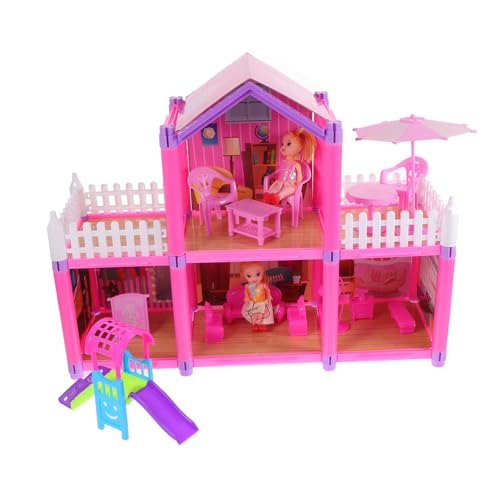YARNOW DIY Teiliges Mädchen Schloss Handliches Lernspielzeug Feinmotorik und Kreativität Dekoratives Kinderzimmer Spielhaus Pädagogisches von YARNOW