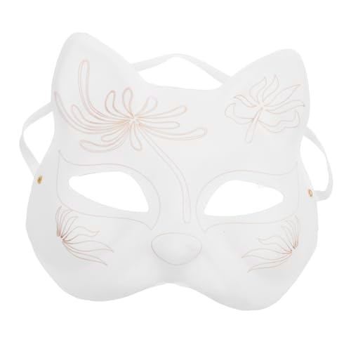 YARNOW DIY Unbemalte Katzenmaske aus Papier für Kostümpartys Halloween und Kreative Projekte zum Anmalen und Gestalten von Individuellen Masken für Feste und Feiern YARNOW DIY Unbemalte Katzenmaske aus Papier für Kostümpartys Halloween und Kreative Projekte zum Anmalen und Gestalten von Individuellen Masken für Feste und Feiern von YARNOW