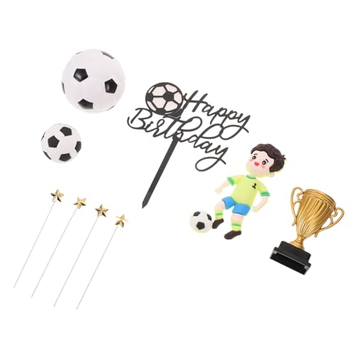 YARNOW Deko mit Realistischen Spielfiguren Fußball Goldenen Sternen für Geburtstagskuchen YARNOW Deko mit Realistischen Spielfiguren Fußball Goldenen Sternen für Geburtstagskuchen von YARNOW