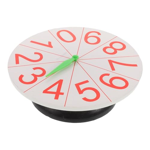 YARNOW Digitales Plattenspieler - lehrreich Bildungsspielzeug Spielrad- für Kleinkinder Karneval räder Mathe-Plattenspieler Spielbrett Plastik Weiß Zufällige Farbe von YARNOW