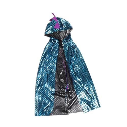 YARNOW Dinosaurier-Umhang Halloween -Kostüm Umhang für Bademantel für Babybadetuch Umhang Dinosaurierkostüm für Umhang verkleiden Stoff Blue von YARNOW